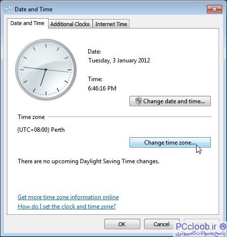 windows 7 date and time