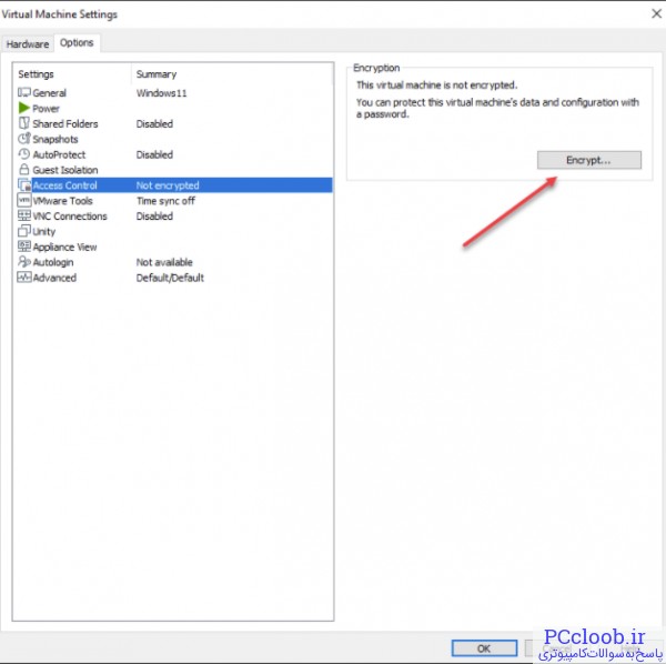Encrypt your VMware Workstation Windows 11 VM