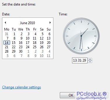 windows 7 date and time
