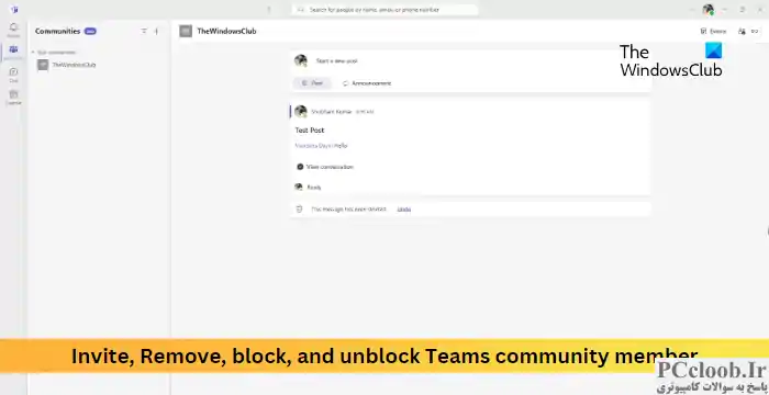 عضو انجمن Teams را دعوت، حذف، مسدود و رفع انسداد کنید